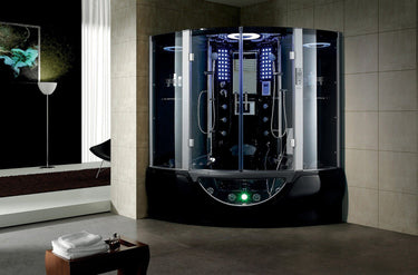 Maya Bath Valencia-Black Steam Shower Steam Shower Maya Bath